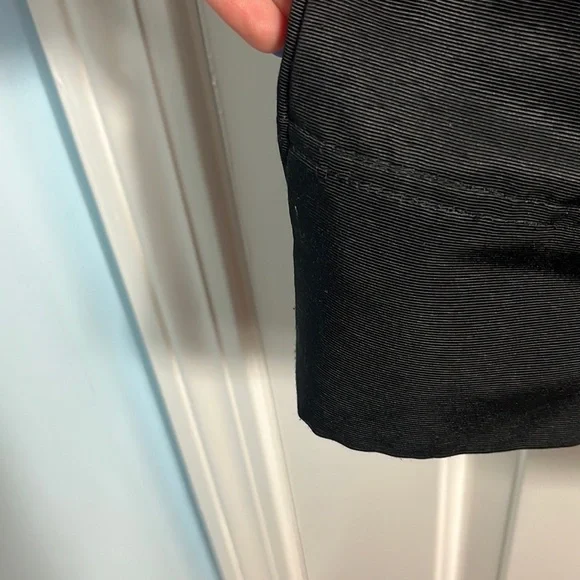 Eliza J Black Lace & Faille V Neck Cocktail Dress - Picture 16 of 16